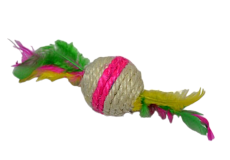 Ekia Игрушка для кошек Мяч с перьями